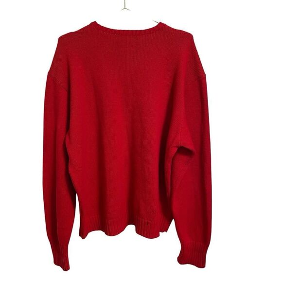 Polo by Ralph Lauren Red Cotton Crewneck Sweater XXL - Picture 5 of 7